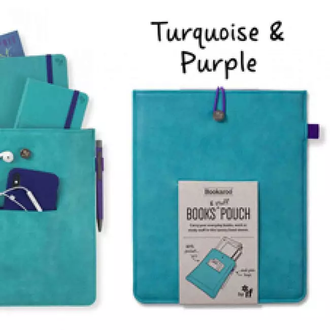 Bookaroo Books & Stuff Pouch Torquoise