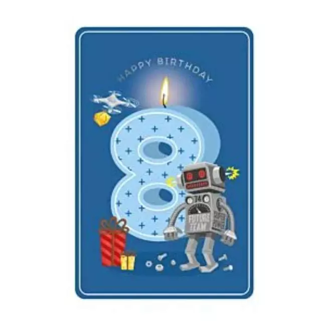 Happy Birthday 8 Boy - Greeting Card