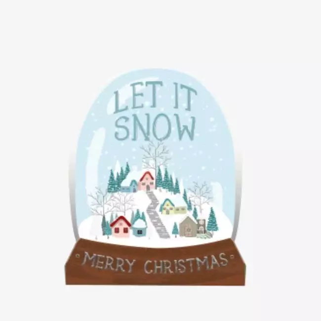 Unusual Christmas Greetings Cards - Let It Snow