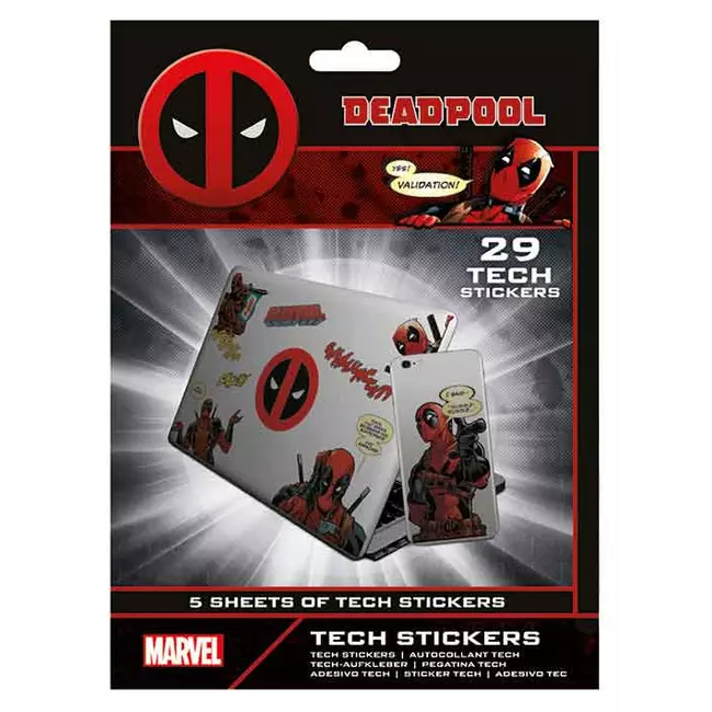 Deadpool (merc With A Mouth) Tech Stickers