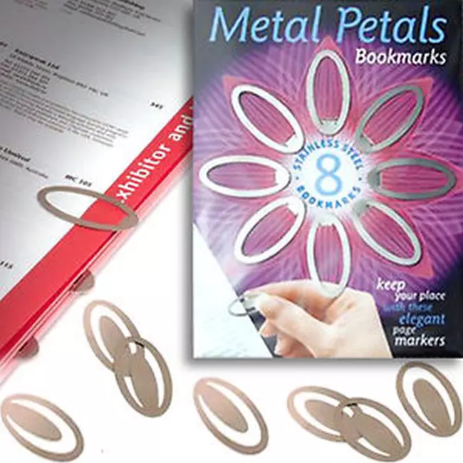 Metal Petals Bookmark
