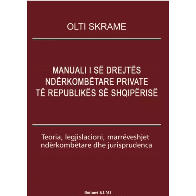 Manual I Se Drejtes Nderkombetare Private Te Republikes Se Shqiperise