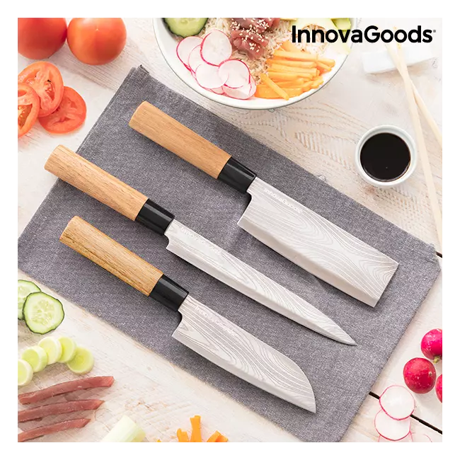 Set of Japanese Knives with Professional Carry Case Damas·Q InnovaGoods