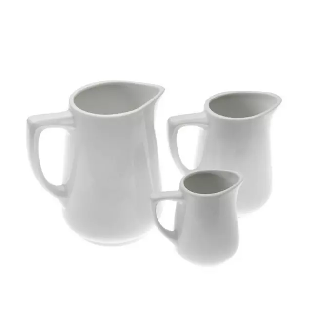 Milk jug Porcelain White