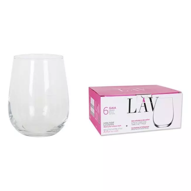 Set of glasses LAV Gaia (6 uds) (475 ml)