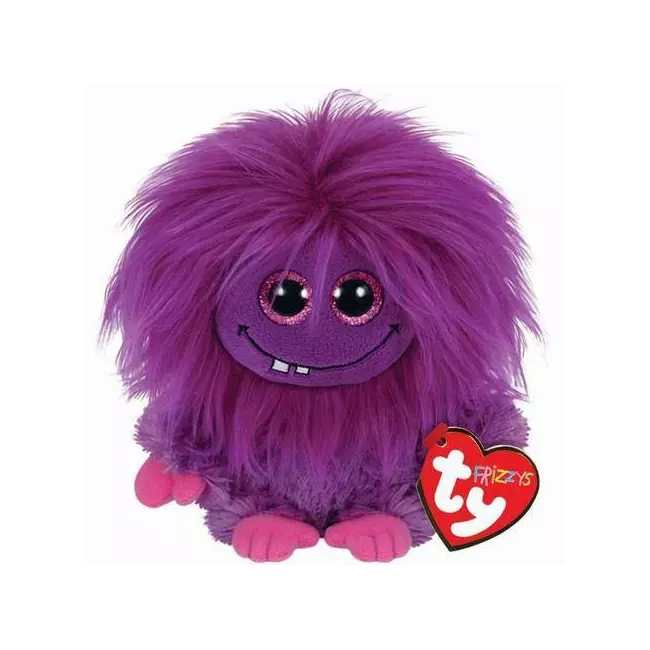 Plush Ty Beanie Frizzys Lola Purple 15cm