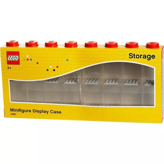Kutia e ekranit për minifigurat e ruajtjes Lego 4066 e kuqe