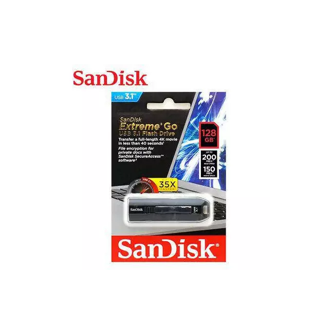 USB 128 GB SanDisk Extreme Go Usb 3.0 Flash Drive [15217]
