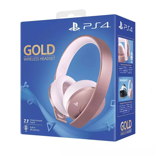 Kufje PS4 Sony Wireless Stereo Rose Gold 7.1+