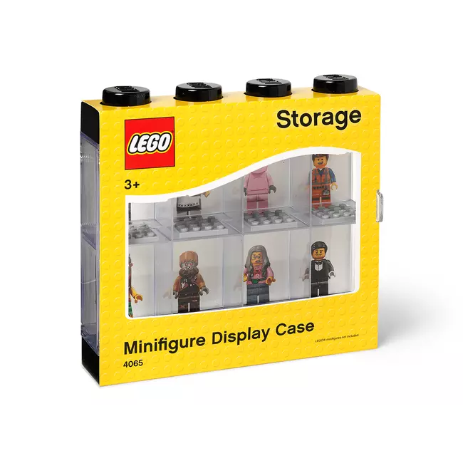 Kutia e ekranit e minifigurave të ruajtjes Lego 4066 e zezë