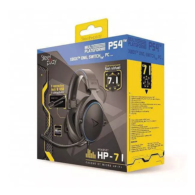 Headset Gaming Steelplay Wired HP71 Multiplatform Black