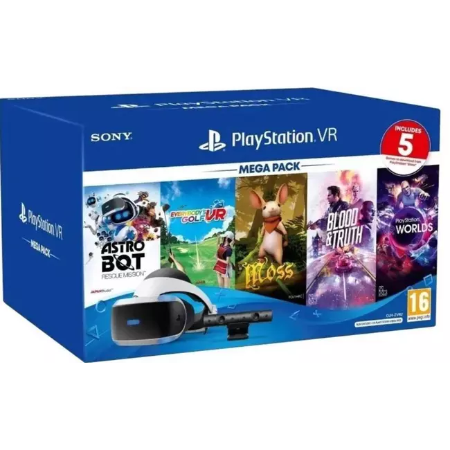 PlayStation VR Mega Pack+ Kamera V2 + Mega Pack 3 (5 lojëra)