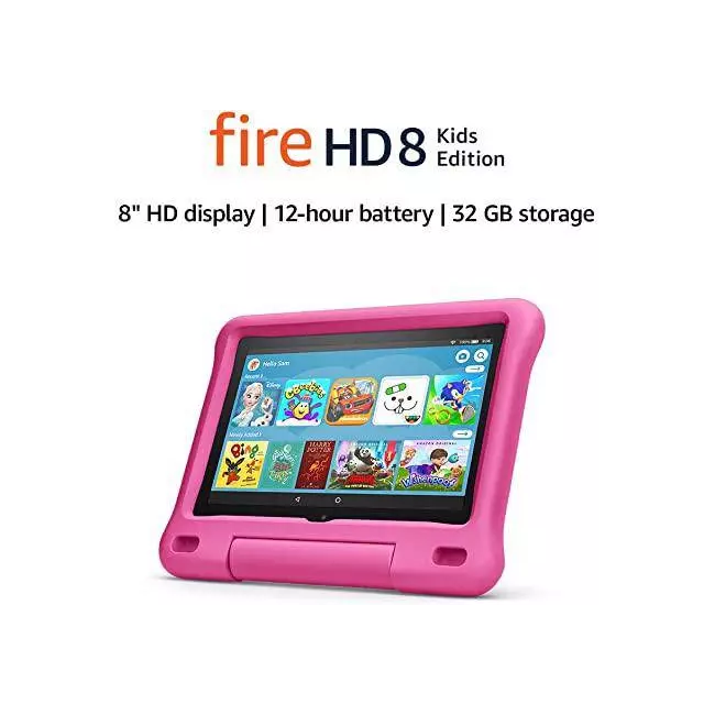 Tableti Amazon Fire HD 8" 32 GBB07WJS3QDX Kids Edition Pink + Kid Proof Case