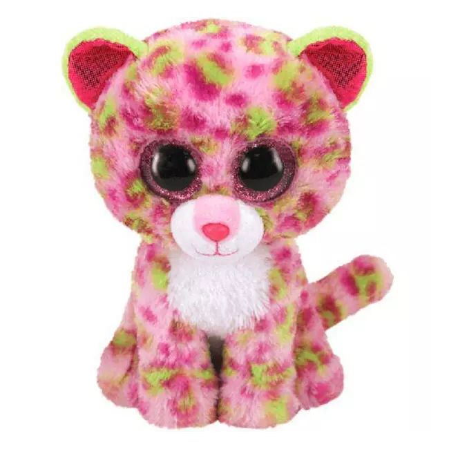 Plush Ty Beanie Boos Lainey Pink Leopard 24cm