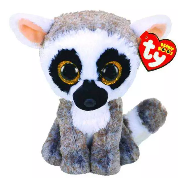Pelush Ty Beanie Boos Linus Lemur 15cm
