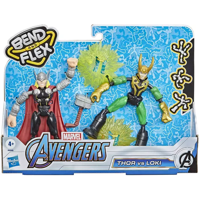 Figura Marvel Avengers Bend & Flex Thor vs Loki