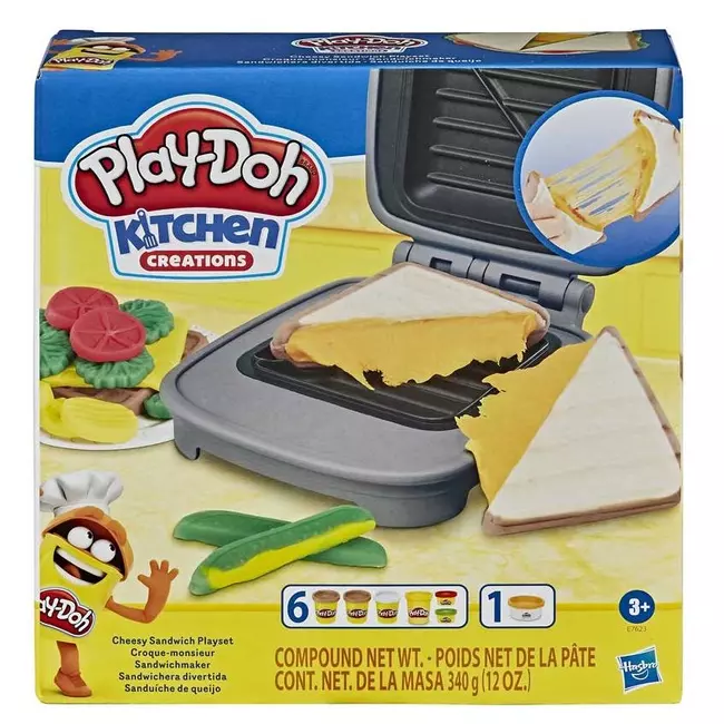 Set Playdoh Kitchen Creations Cheesy sanduich playset