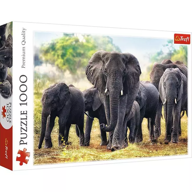 Puzzle Trefl Elephants 1000 copë