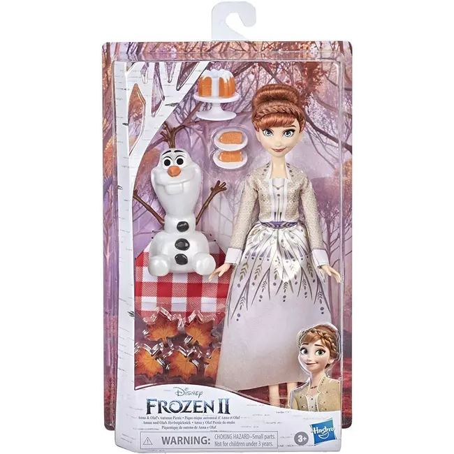 Kukulla e Disney Princess Frozen II Pikniku i Vjeshtës i Anna dhe Olaf