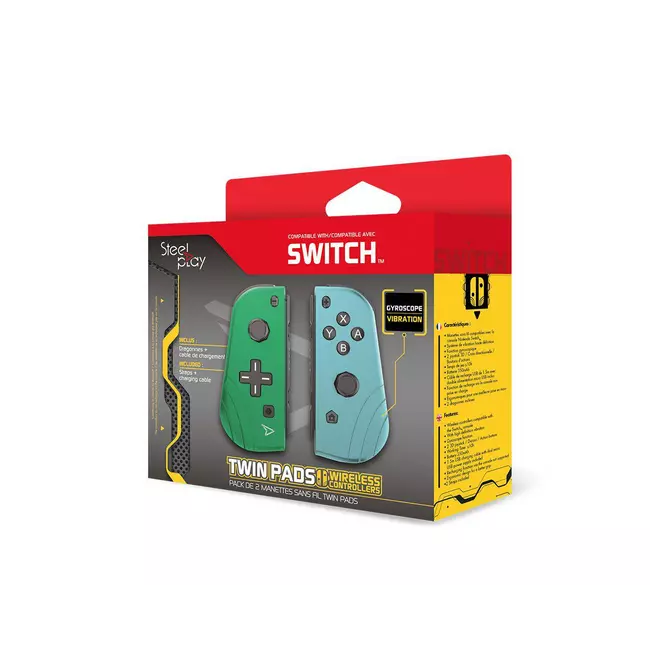 Controller Nintendo Switch Steelplay Twin Pads Green & Blue