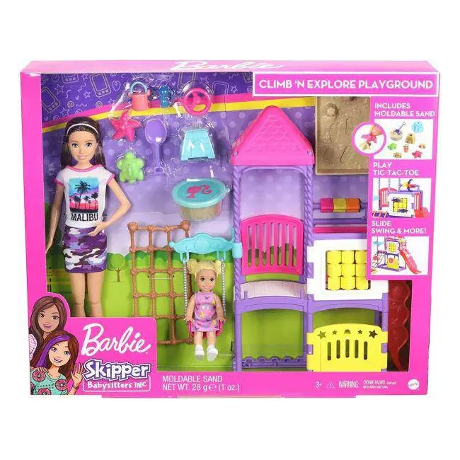 Kukulla Barbie Babysitter Shesh lojërash