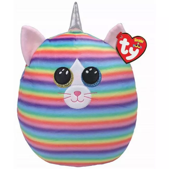 Plush Ty Squish-A-Boos Heather Cat With Horn 30cm