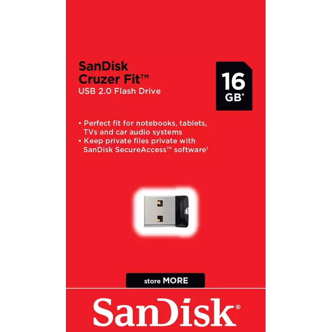 Usb 16GB SanDisk Cruzer Fit Flash Drive