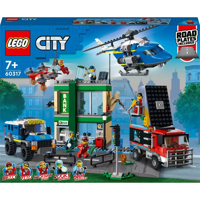 Ndjekja e policisë së qytetit Lego në Bankën 60317