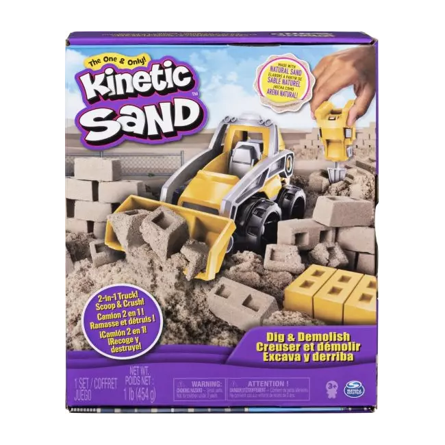 The One & Only Kinetic Sand Dig And Demolish Truck