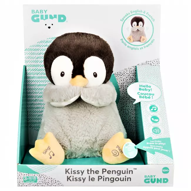 Pelush Baby Gund Kissy The Animal Pinguin