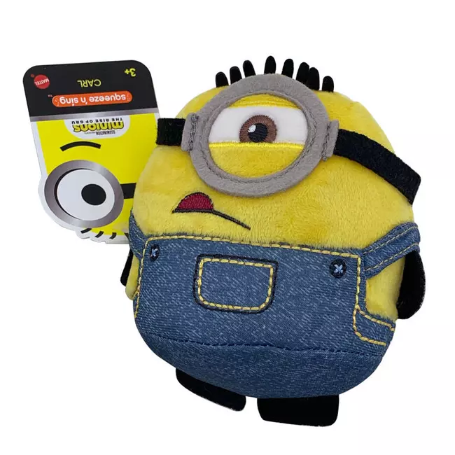 Plush Minions Squeeze & Sing Carl 12cm