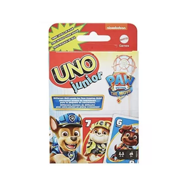 Kartat e lojës Uno Junior Paw Patrol The Movie