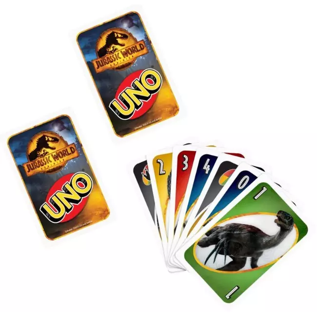 Kartat e lojës Uno Jurassic World 3