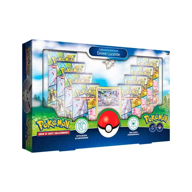 Card Pokemon Go Eevee Lucente Collezione Premium