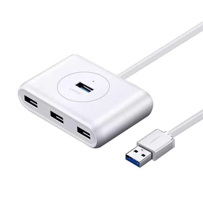 HUB Ugreen USB-A 3.0 deri në 4x USB-A 3.0 Bardhë 20282