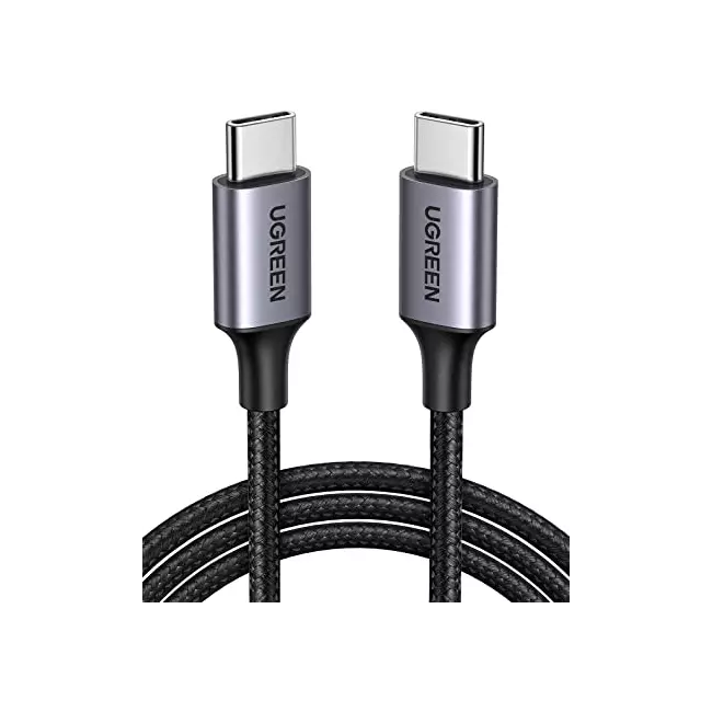 Kabllo Ugreen USB-C në USB-C Karikim i shpejtë 60W 3A 1m i zi, 50150