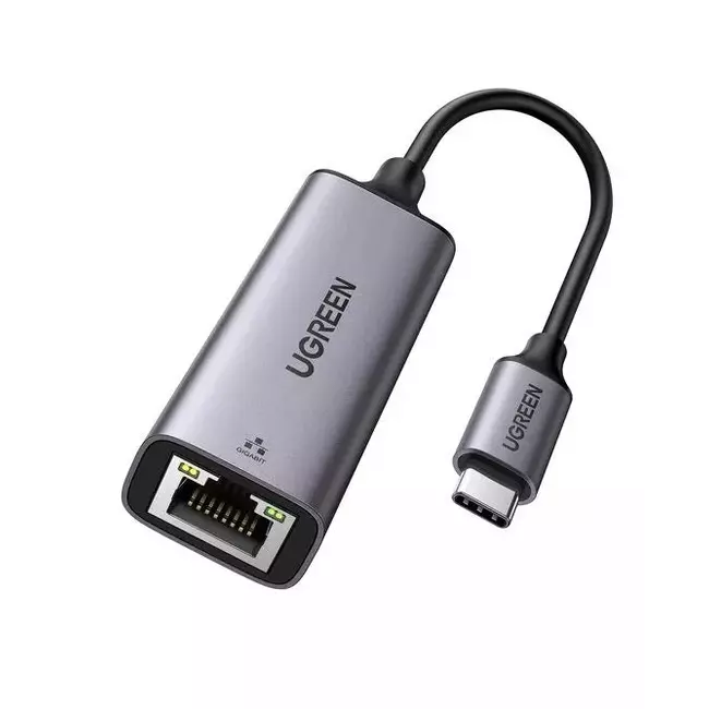Përshtatës Ugreen USB-C në Gigabit RJ45 Ethernet, Argjend, 50737