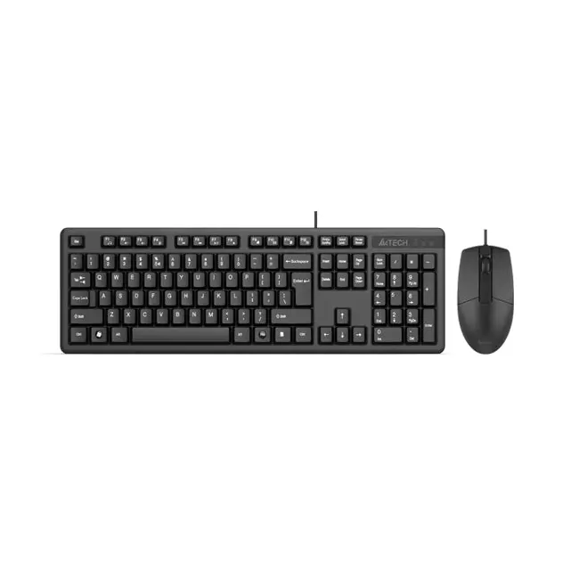 Bundle A4Tech SmartKey FN Keyboard / Mouse USB Black KK-3330S