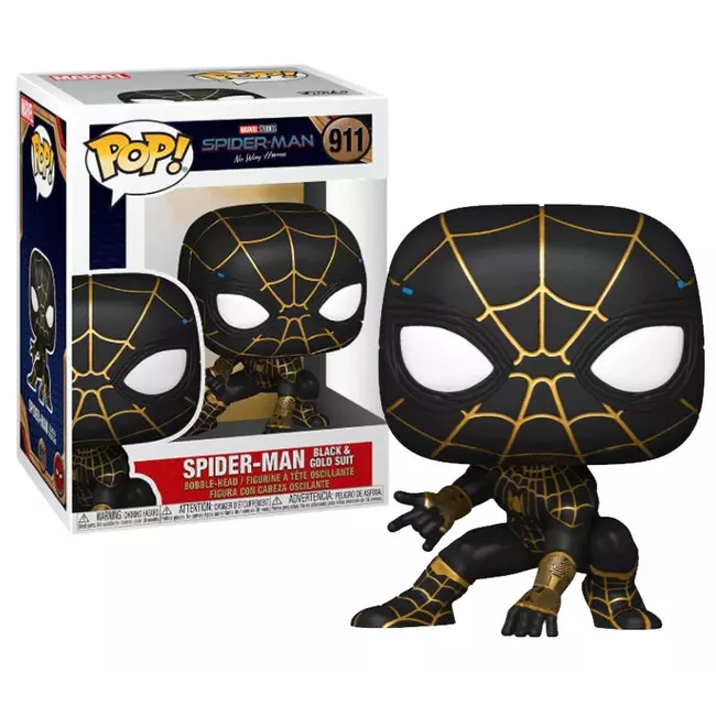 Figura Funko Pop! Vinyl Marvel 911: Spider-Man Suit Black & Gold