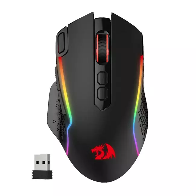 Mouse Redragon Taipan Pro Gaming , Wireless , up to 10000 DPI , RGB , 2.4Ghz USB Receiver , Black , M810