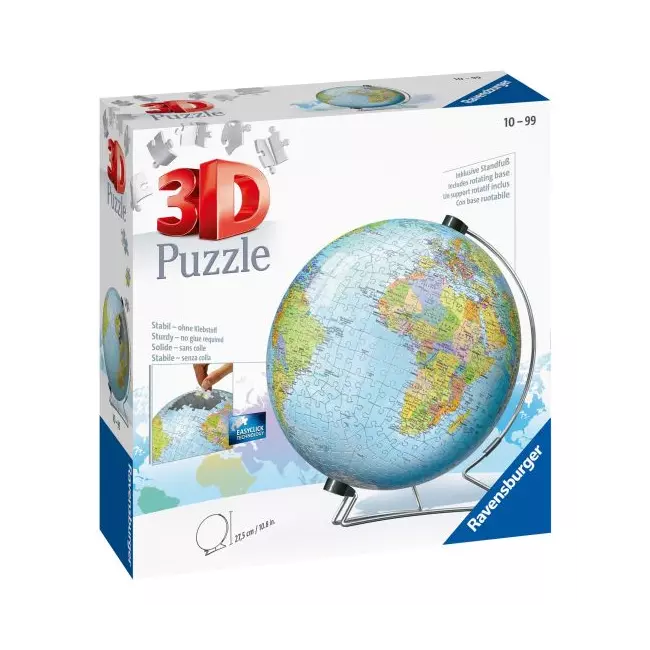 Puzzle Ravensburger 3D The World On V-Stand Globe 540Pcs