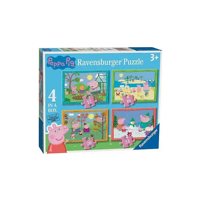 Puzzle Ravensburger Peppa Pig katër në një kuti