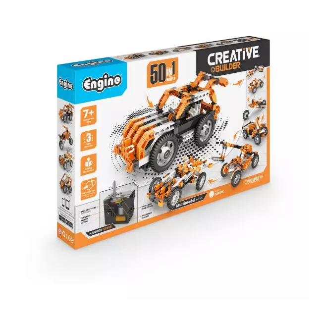 Set Engino Creative Builder 50-in-1 Motorised Multimodel