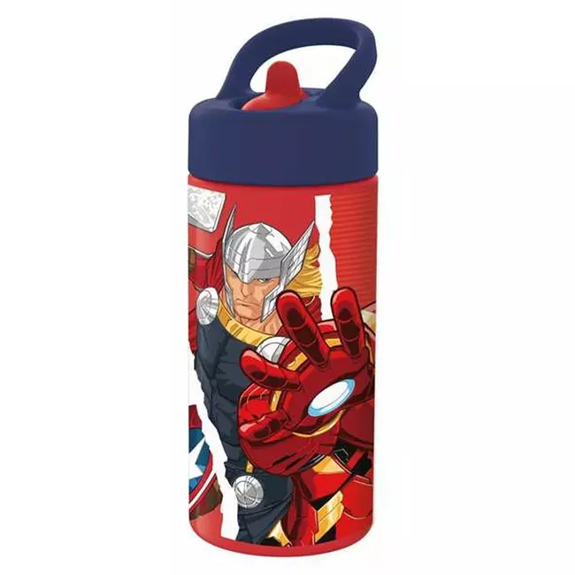 Water bottle The Avengers Infinity Red Black (410 ml)