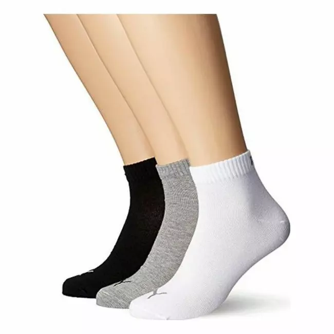 Çorape sportive Puma QUARTER (3 palë), Ngjyrë: Shumëngjyrëshe, Madhësia: 35-38