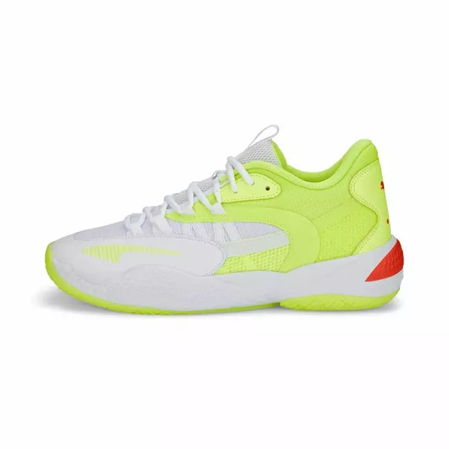 Basketball Shoes for Adults Puma Court Rider 2.0 Glow Stick Yellow Men, Size: 45