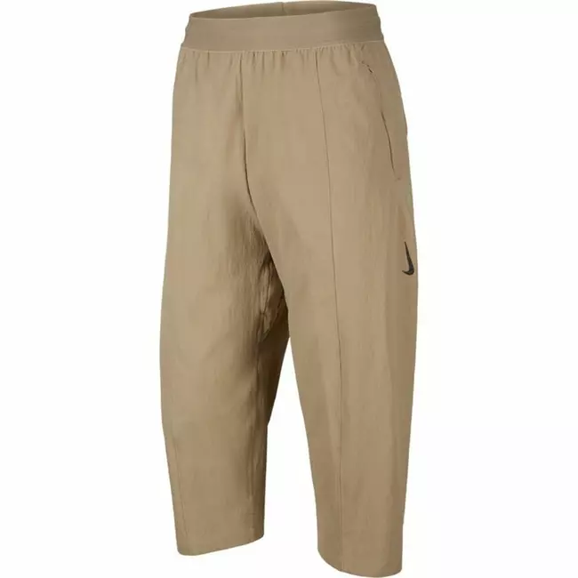 Long Sports Trousers Nike Dri-Fit Yoga Beige Men, Size: L