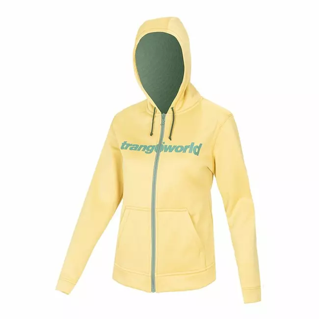 Women's Sports Jacket Trangoworld Liena With hood Yellow, Size: L