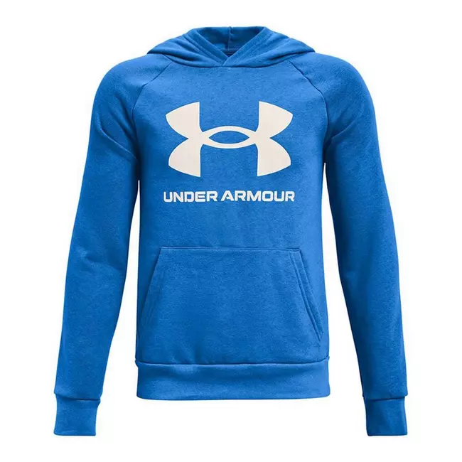 Hoodie për meshkuj Under Armour Logo e madhe e Rivalit blu, Madhësia: M