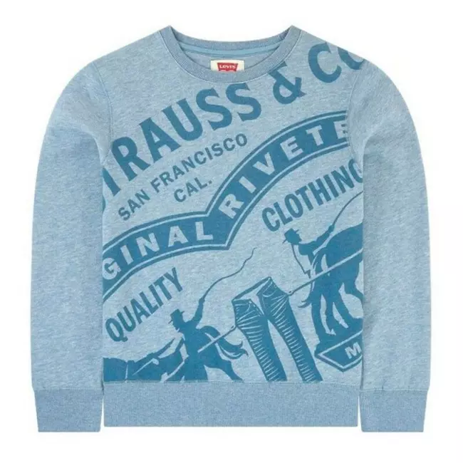 Children’s Sweatshirt Levi's OVERSIZED Blue Children's, Size: 10 Years